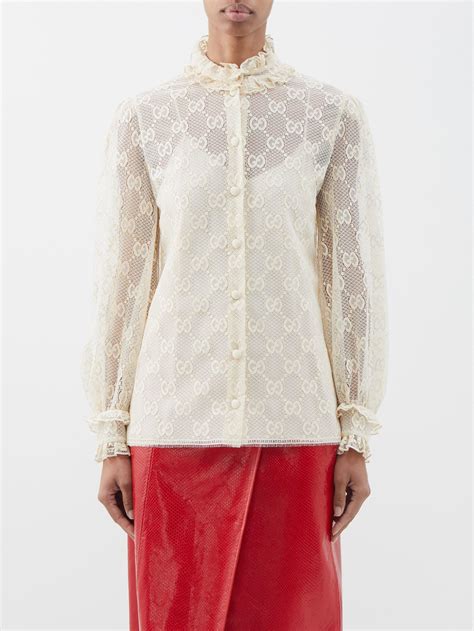 gucci lace blouse|topi Gucci original.